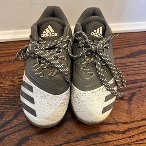 adidas Icon V Mid Boys  Baseball Cleats Size 11 Grey White